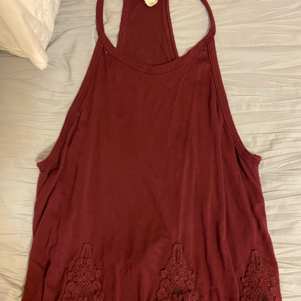 Maroon halter top